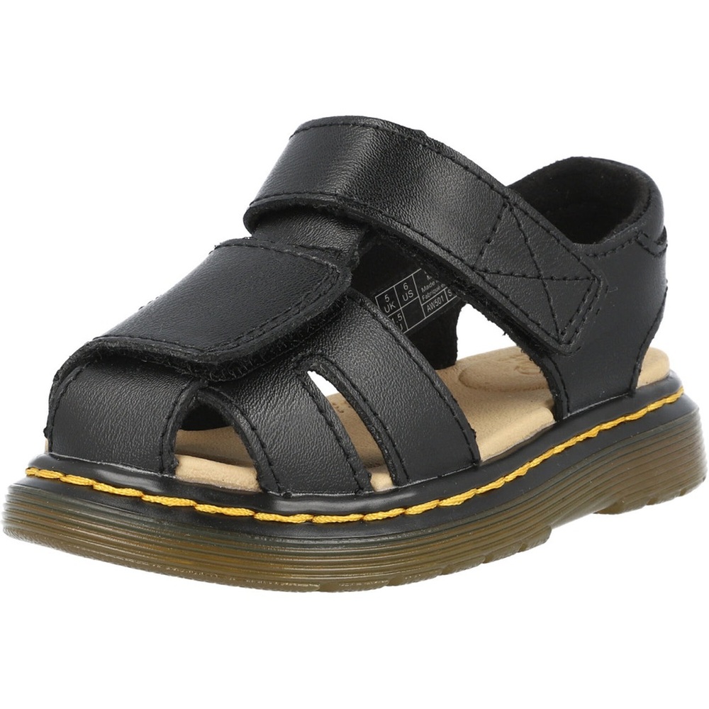 Size 12 Toddler Dr. Martens  kids Black Sandals Versatile and Durable